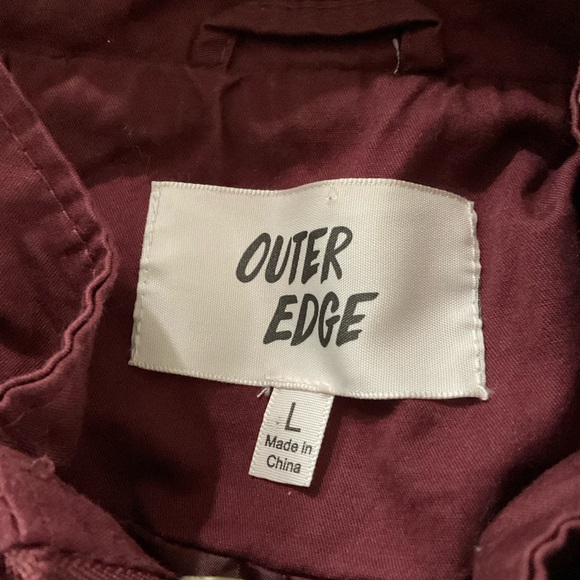 WOMEN PULLOVER JACKET SZ LARGE BURGUNDY USED - Picture 3 of 4